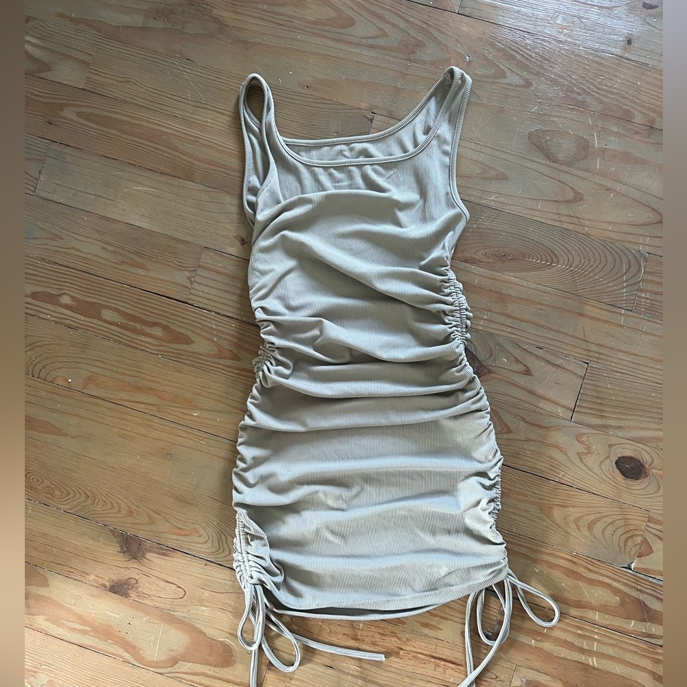 Ruched body con dress